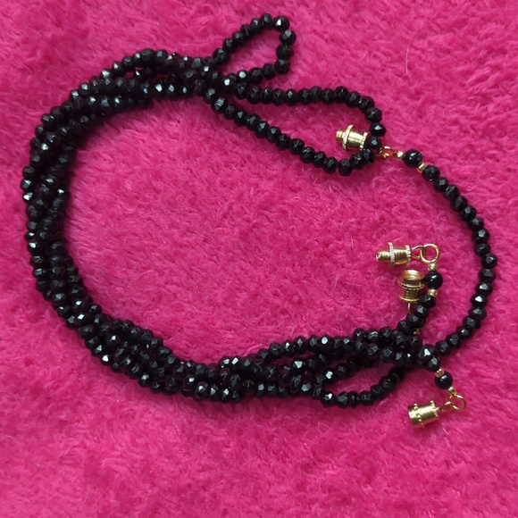 NEW🔥MLB BLING Authentic Black SPINEL Gemstone Necklace NEW 🖤